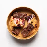 traybakes and brownie slices in a bowl