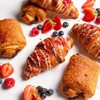 classic breakfast pastries spread