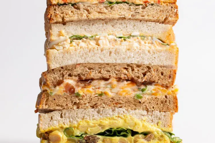 varied sandwiches
