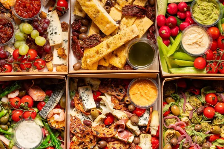 mixed selection of platters