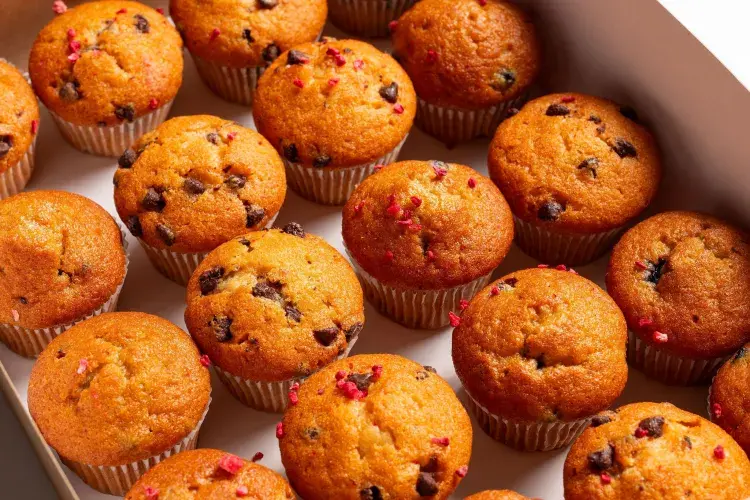 mini muffins in a box