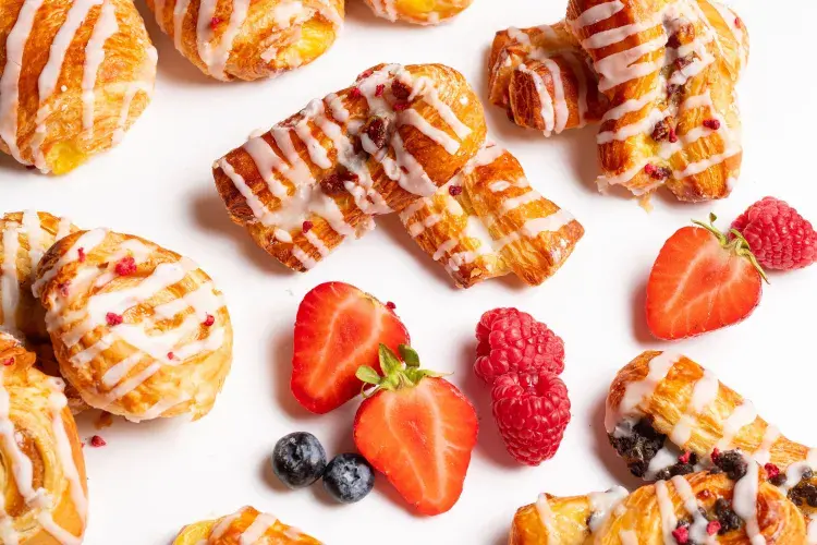 mini danish pastries spread