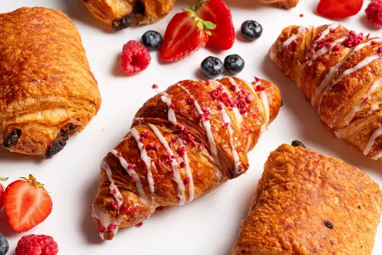 classic breakfast pastries spread